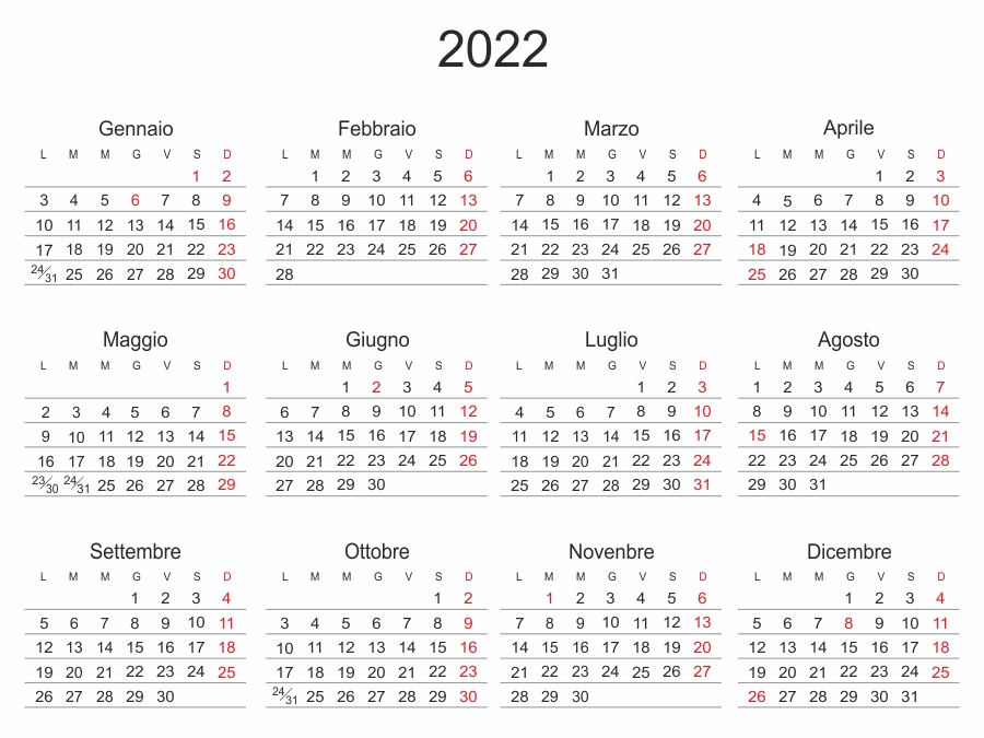 calendario 2022 | eCalendario