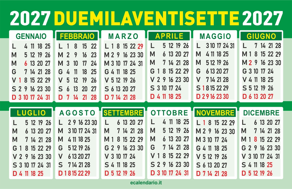 calendario 2027 gratis